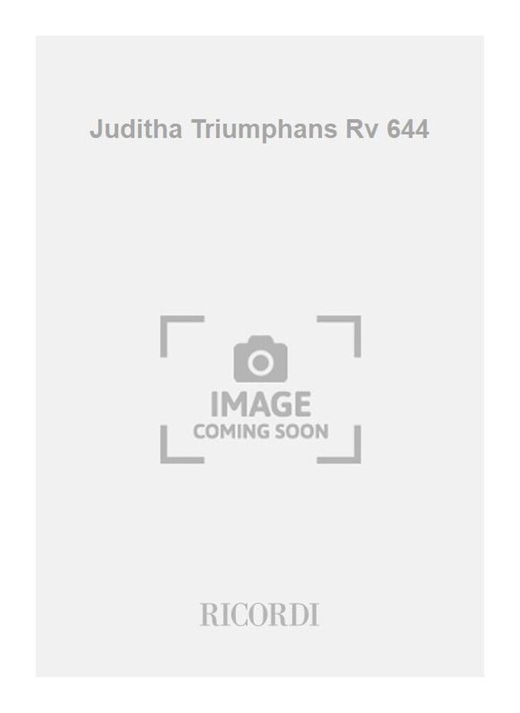 Juditha Triumphans Rv 644